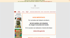 Desktop Screenshot of consuladodebenin.org