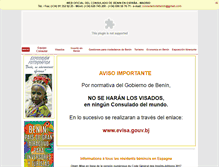 Tablet Screenshot of consuladodebenin.org